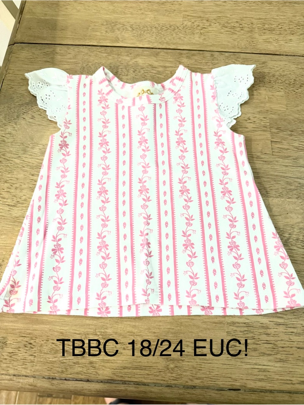 TBBC top size 18/24 month.  EUC